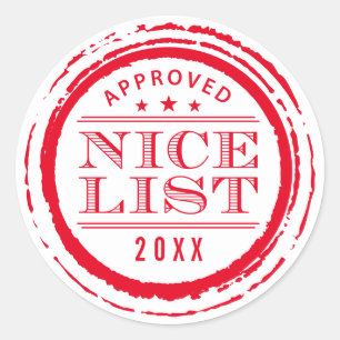 Adesivo CHRISTMAS WRAPPING engraçado belo selo vermelho 20