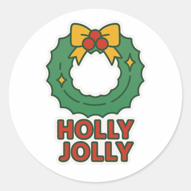 Adesivo Christmas wreath (Frente)