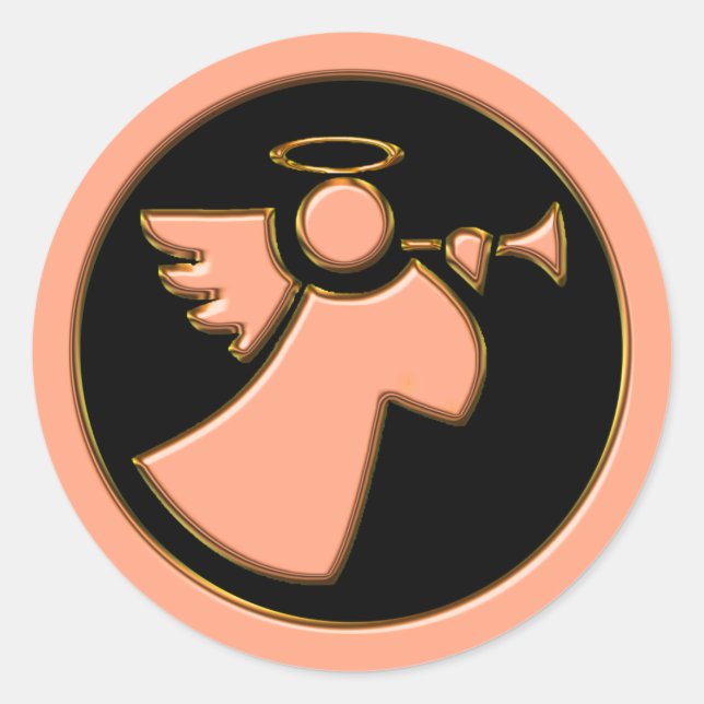ADESIVO CHROME ANGEL COM TRUMPET (Frente)