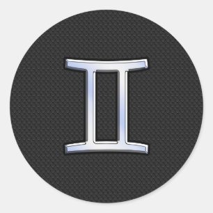 Adesivo Chrome Como Gemini Sinal Zodiac