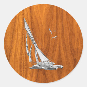 Adesivo Chrome Like Sailboat no Teak Veneza
