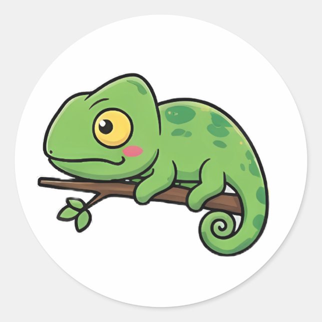 Adesivo Chubby Chameleon (Frente)