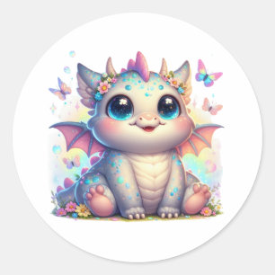 Adesivo Chubby Dinosaur Pastel Dino Amigo