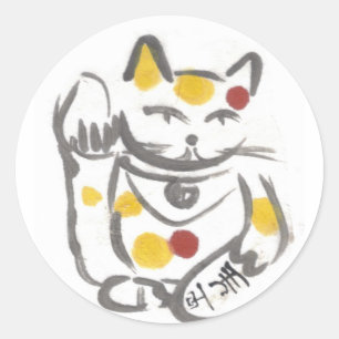 Adesivo Chubby Lucky Cat Stickers