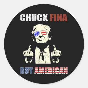Adesivo Chuck Fina China Trade Liberting Day Tarifa