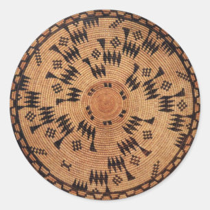 Adesivo Chumash Native American Art Round Sticker