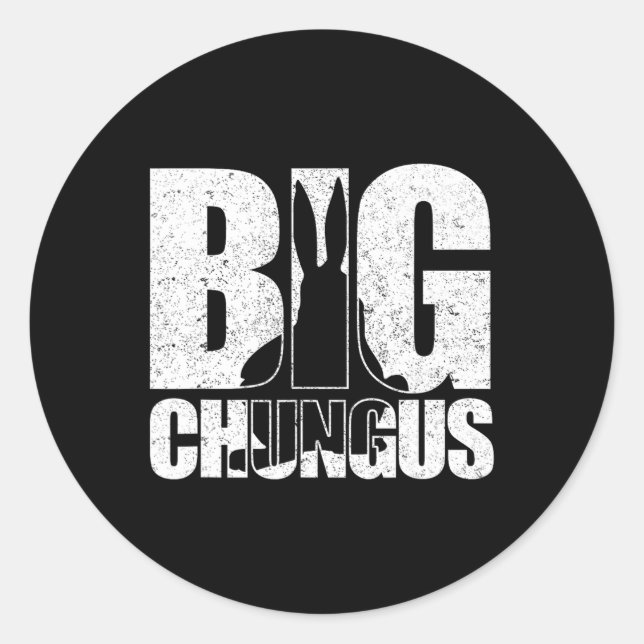 Adesivo Chungus Meme Retro Vintage - Vídeo Em Perturbação  (Frente)