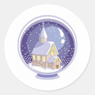 Adesivo Church Snow Globe