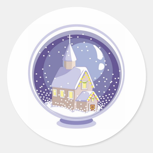 Adesivo Church Snow Globe (Frente)