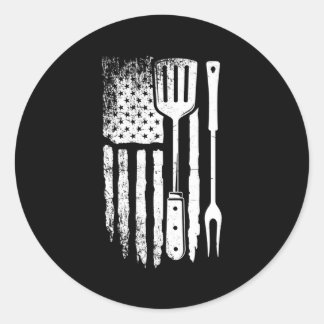 Adesivo Churrasco De Bandeira Americano Orud Barbecue Gril