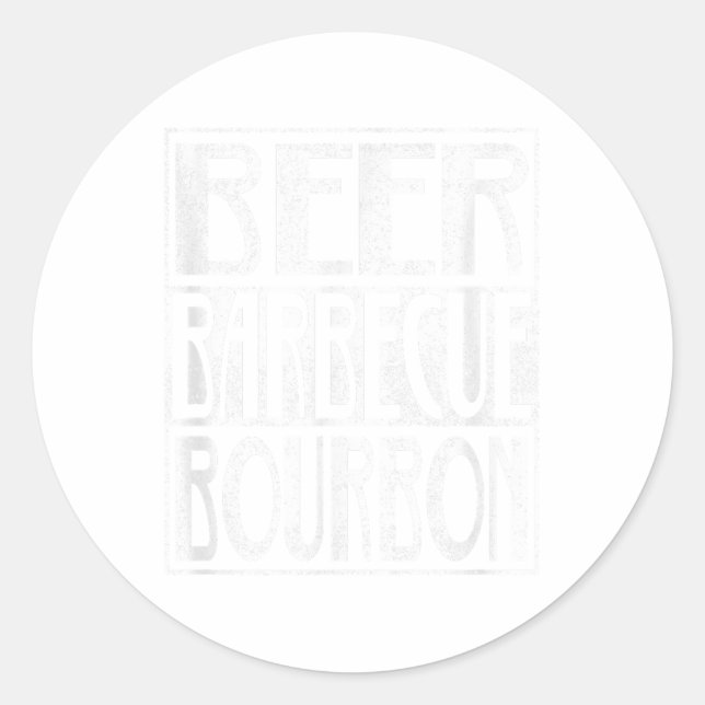 Adesivo Churrasco de Barbeque Bourbon com Fumaça de Beer Á (Frente)