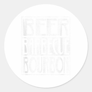 Adesivo Churrasco de Barbeque Bourbon com Fumaça de Beer Á