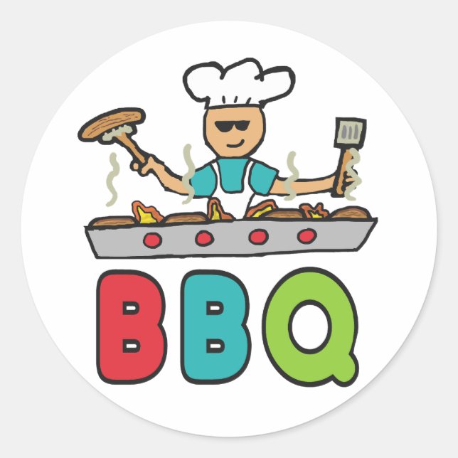 Adesivo Churrasco de Cookout do Barbecue (Frente)