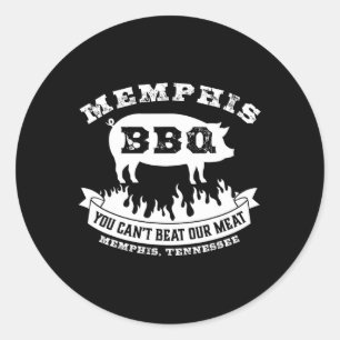 Adesivo Churrasco de Memphis Você Não Pode Superar Nosso C