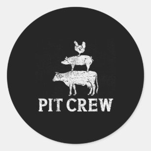 Adesivo Churrasco De Tripulação Engraçando Galinha Fumante