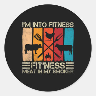 Adesivo Churrasco Divertido Adeptos à Fitness e Churrasco