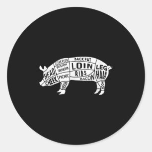 Adesivo Churrasco Engraçado Grill & Barbecue Pork Gril