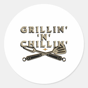 Adesivo Churrasco Exterior e Grillin Fumante n' C