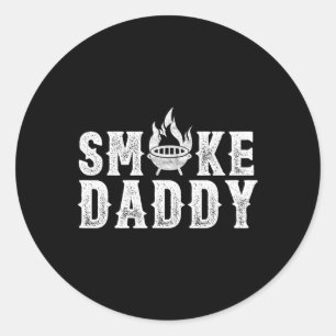 Adesivo Churrasco Fumaça Pai Grill Fumando Pai Engraçado C