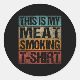 Adesivo Churrasco Fumante Vintage Retro Esta É Minha Carne