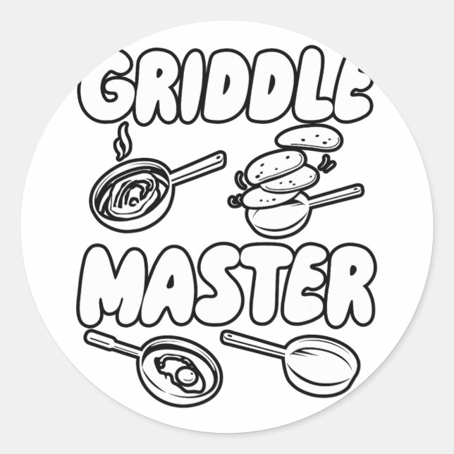 Adesivo Churrasco Griddle Master Funny (Frente)