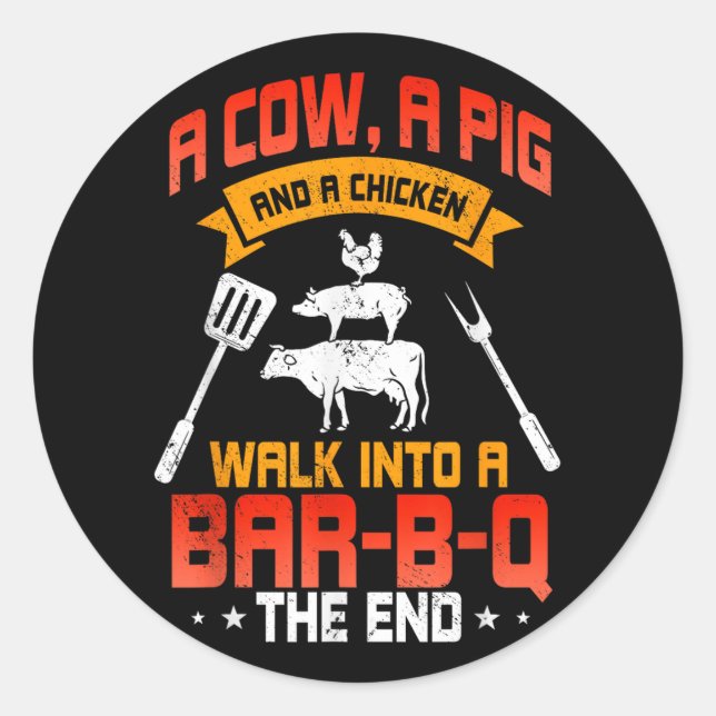 Adesivo Churrasco Grill Lover Barbecue Chef Carne Grill (Frente)