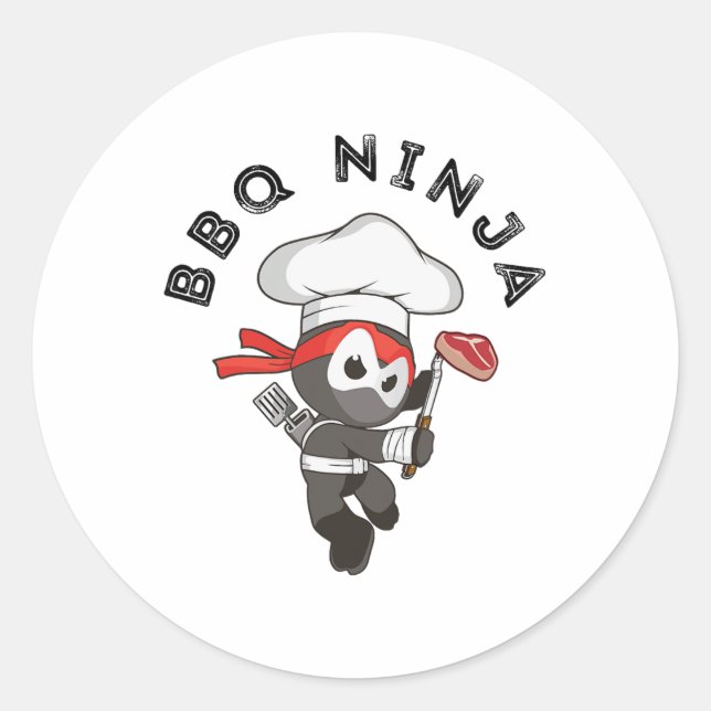 Adesivo Churrasco Ninja (Frente)