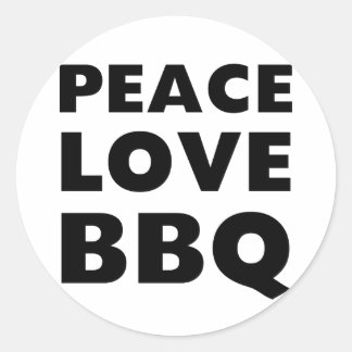 Adesivo Churrasco Peace Love