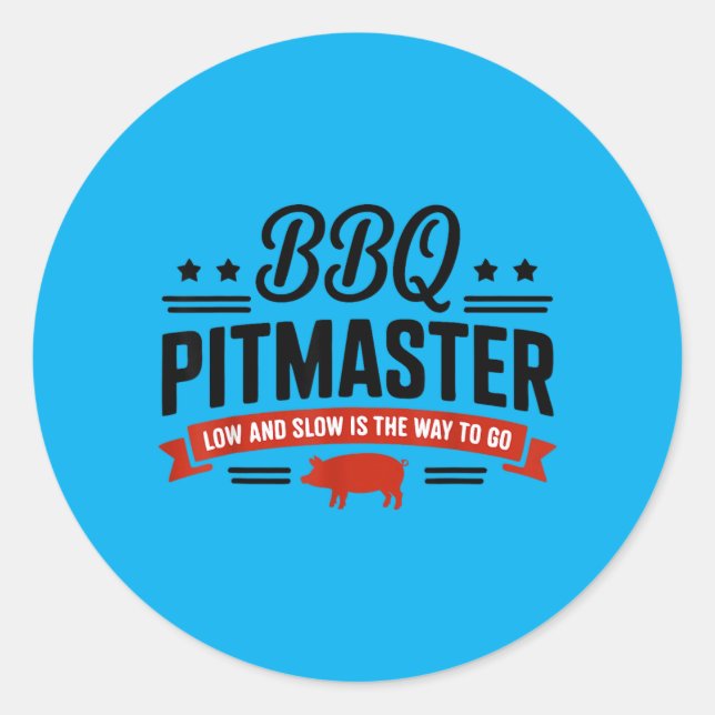 Adesivo Churrasco Pitmaster Churrasqueira Lenta (Frente)