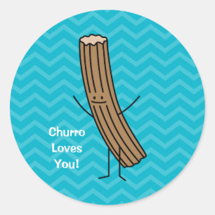 Adesivo Churro ama-o!
