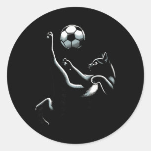 Adesivo Chute de Bicicleta do Gato Preto - Fãs de Futebol