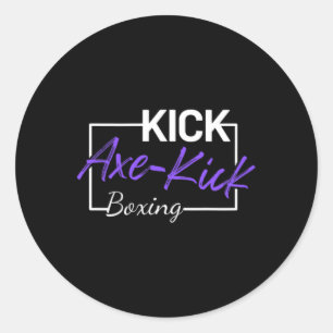 Adesivo Chute de Machado de Kickboxing