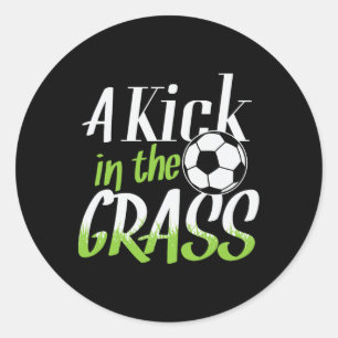 Adesivo Chute de meta de futebol chute no gramado