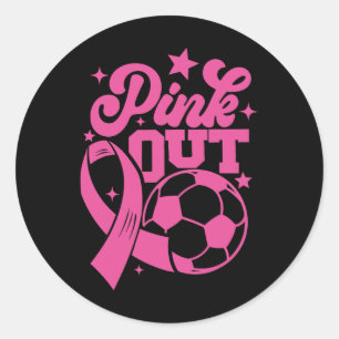 Adesivo Chute Rosa Para Uma Cura Futebol Câncer de Mama Ro