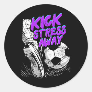 Adesivo Chute Stress Afastando Futebol de Sensibilização