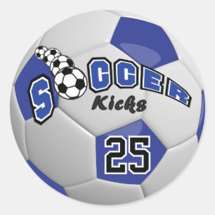 Adesivo Chutes de Futebol Azul Escuro