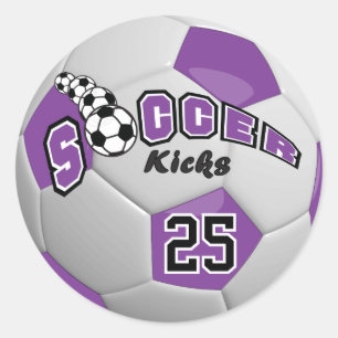 Adesivo Chutes de Futebol   Roxo