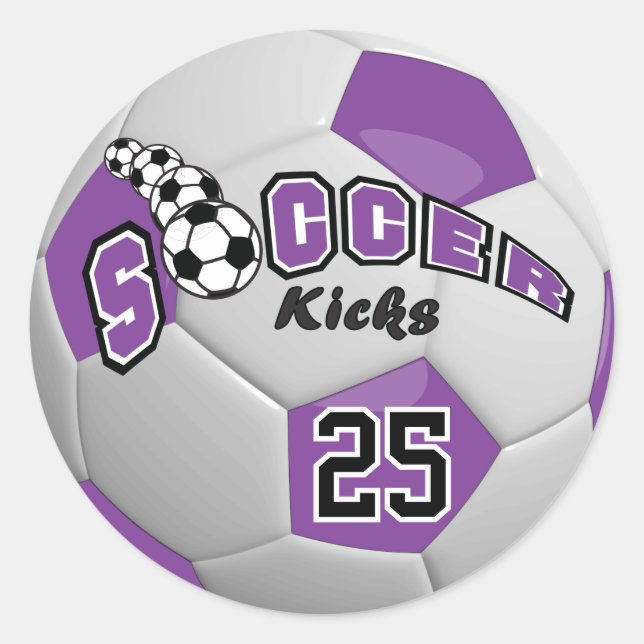 Adesivo Chutes de Futebol | Roxo (Frente)