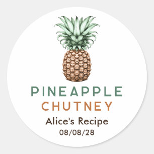 Adesivo Chutney de abacate conserva caseira