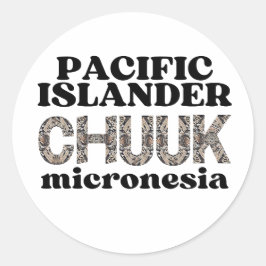 Adesivo Chuuk Chuukese Ilhas do Pacífico Micronésia