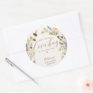 Adesivo Chuva de Amor Bebê Wildflower Baby Shower