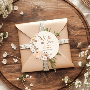 Adesivo Chuva de Amor Bridal Shower de Abóbora