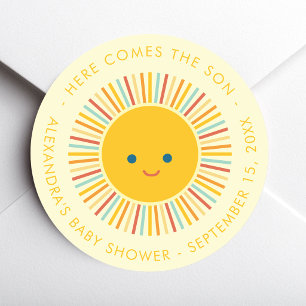 Adesivo Chuva de Amor para o Menino Baby Shower 