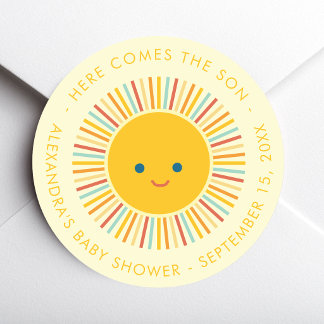 Adesivo Chuva de Amor para o Menino Baby Shower