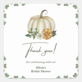 Adesivo Chuva de Arroz de Outono Agradecimento Abóbora Cas