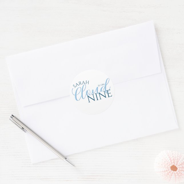 Adesivo Chuva de arroz no cloud nine com script simples (Envelope)
