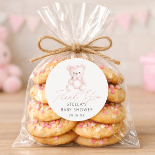 Adesivo Chuva de Balões Urso de Pelúcia Menina Obrigada Ch