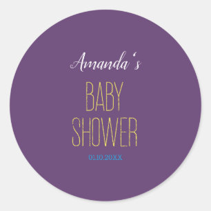 Adesivo Chuva de Bebê Amarela Índigo Simples Minimalista M