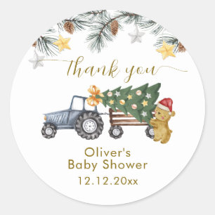 Adesivo Chuva de Bebê Árvore de Natal Trator Urso de Inver