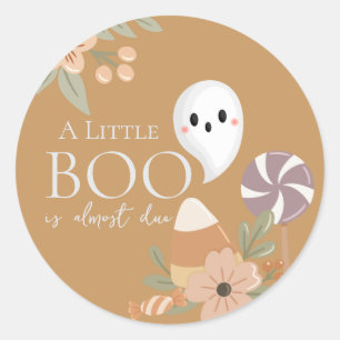 Adesivo Chuva de Bebê Boho Halloween Fantasma Mostarda Ama